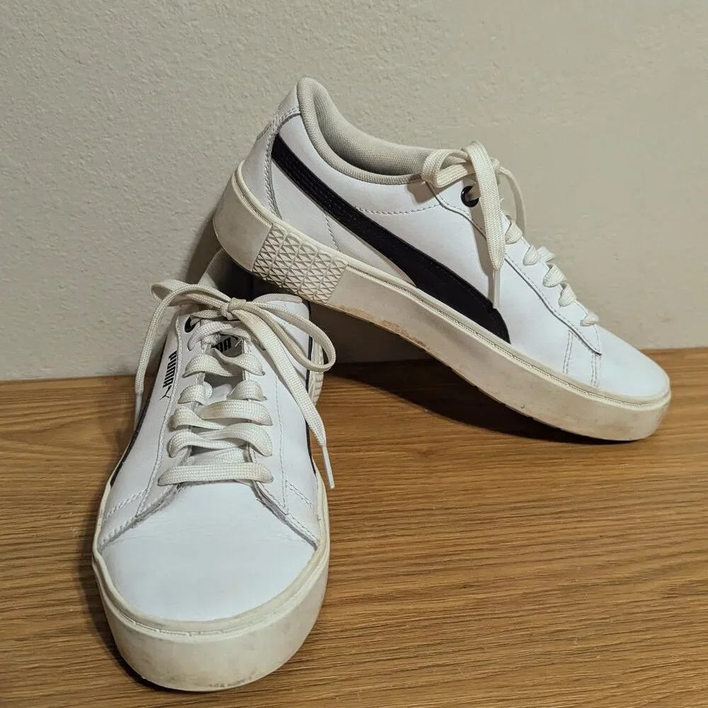 PUMA SMASH V2 PLATFORM SNEAKERS SIZE 8